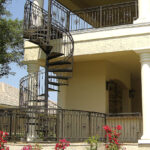 beautiful spiral staircase home exterior daytona beach fl